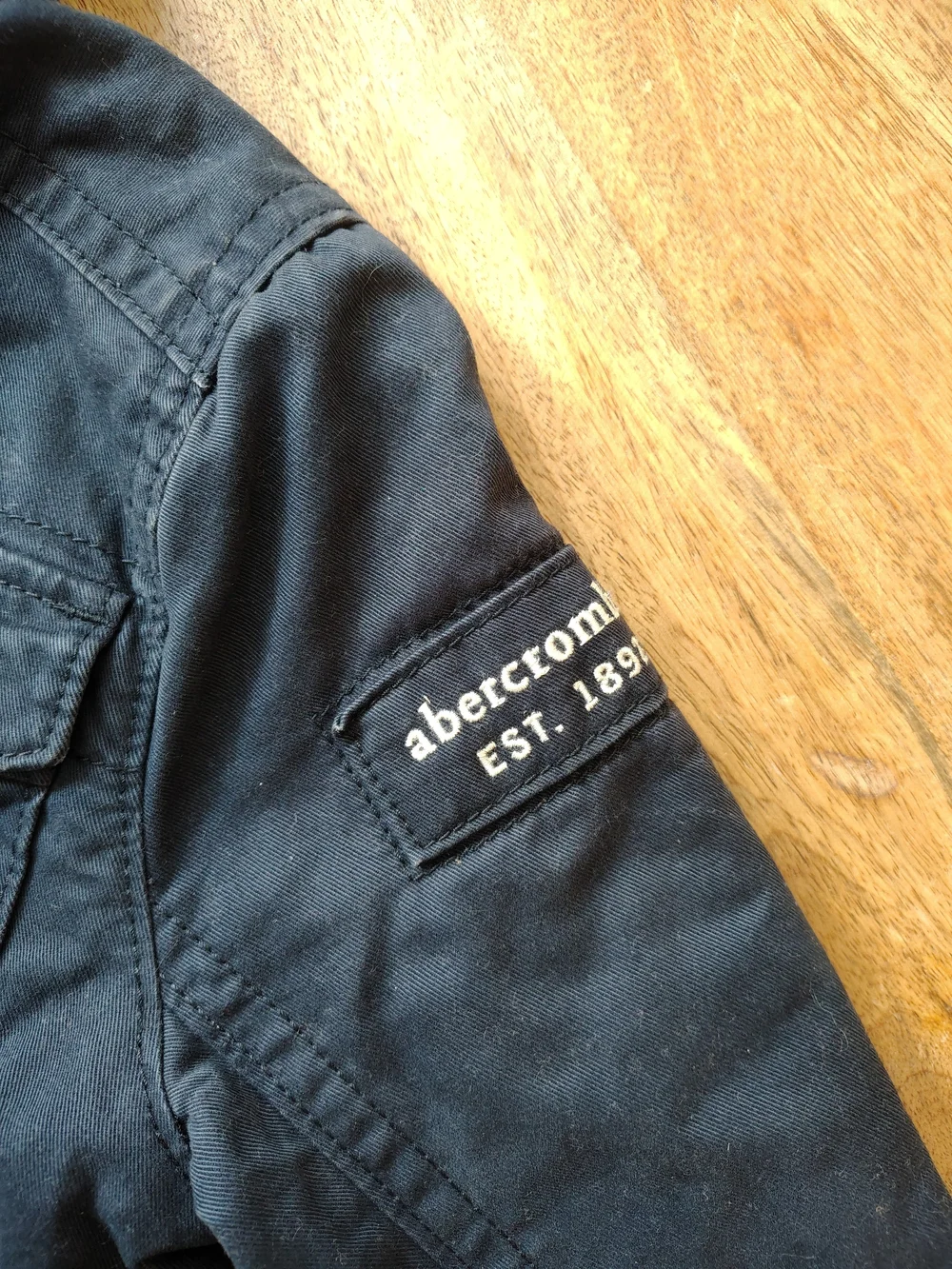Abercrombie & Fitch Dark Navy Military-Style Field Jacket